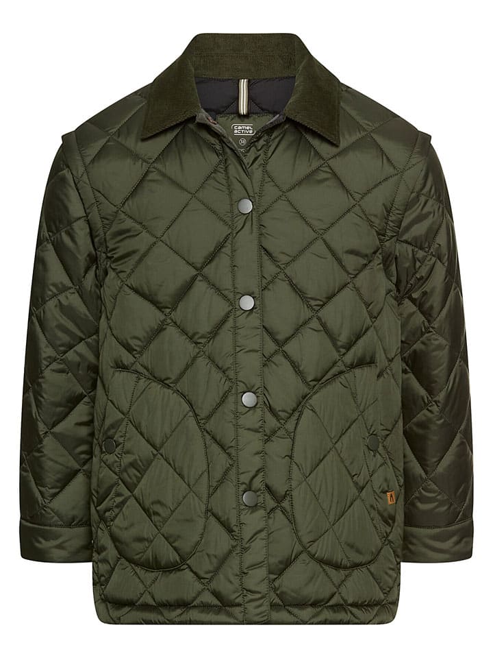 Steppjacke in Khaki