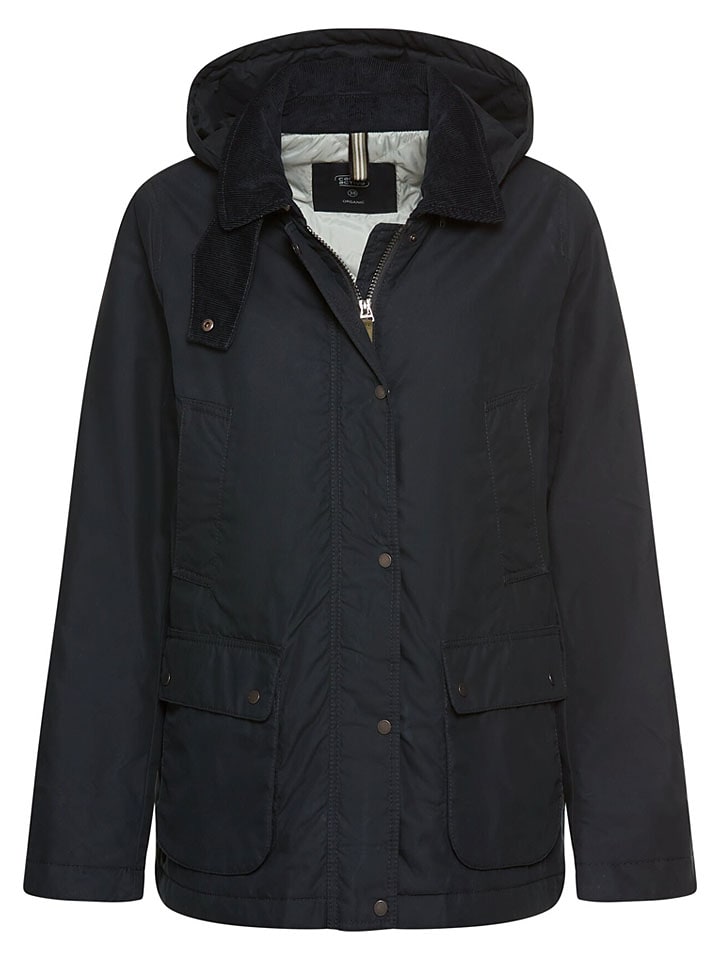 Parka w kolorze granatowym