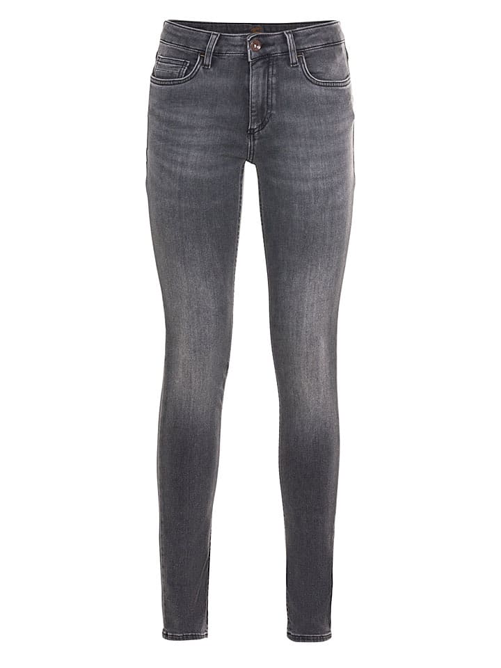 Spijkerbroek - skinny fit - grijs