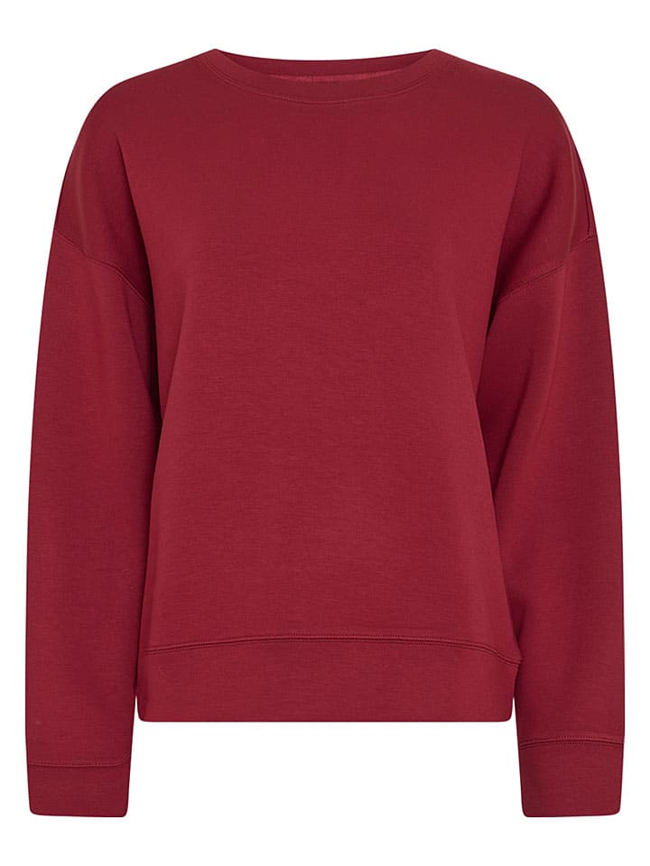 Sweatshirt "Ima Q" in Bordeaux