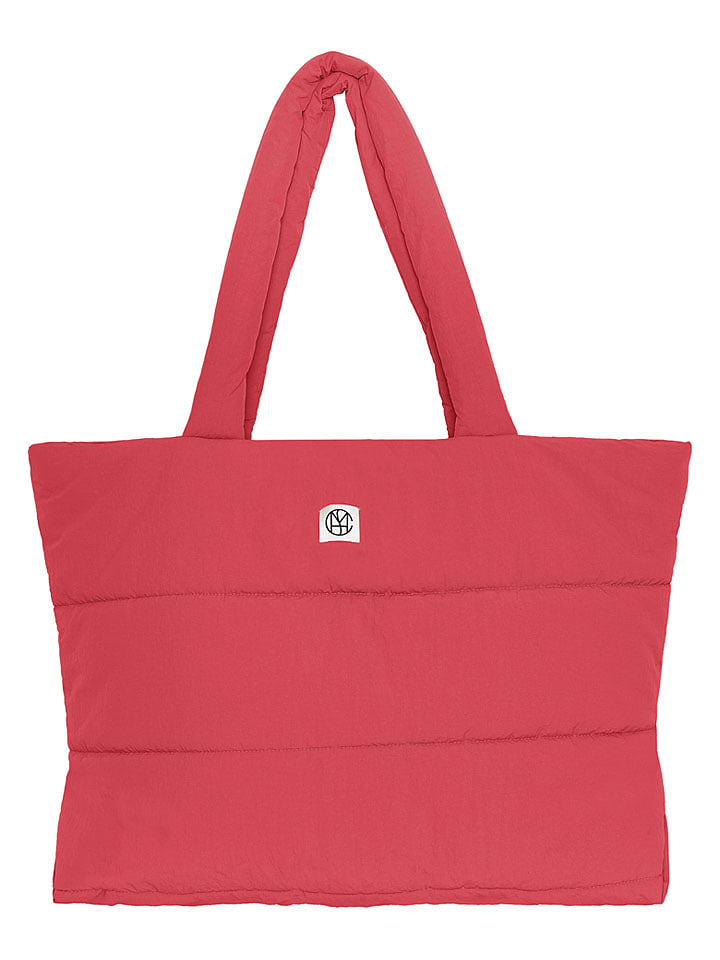 Shopper "Siria Sasja" koraalrood - (B)64 x (H)32 x (D)21 cm