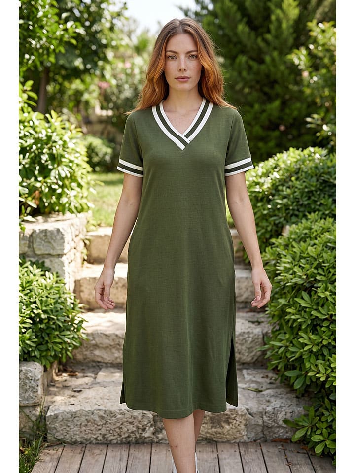 Sukienka w kolorze khaki