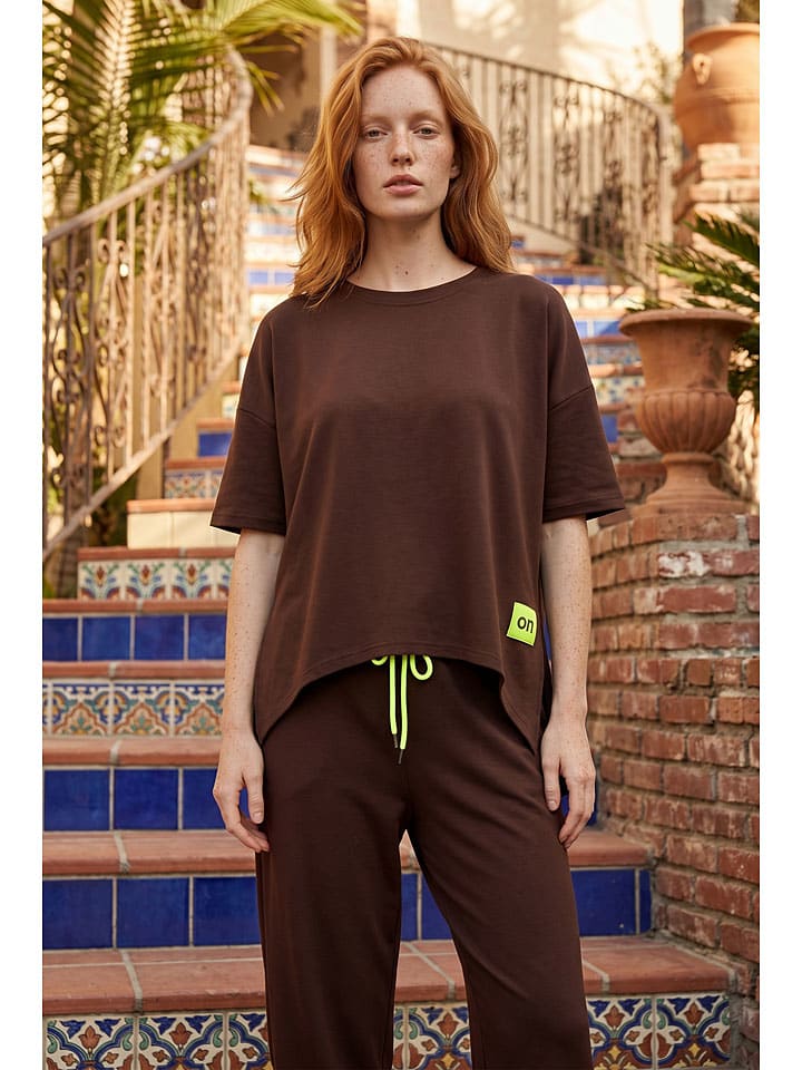 2tlg. Outfit in Braun
