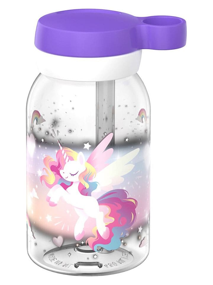 Bidon "Campus - Unicorn Glow" w kolorze fioletowym - 450 ml