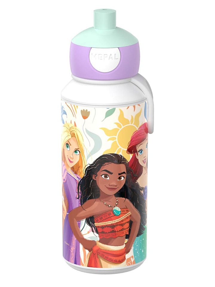 Bidon "Campus - Princess Power" w kolorze miętowo-fioletowym - 400 ml