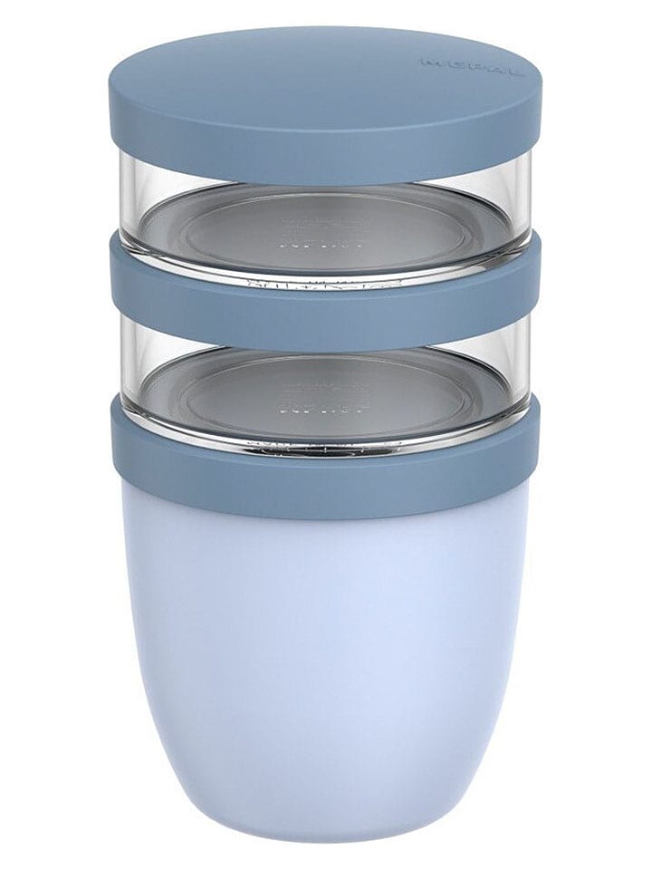 Kubek "Ellipse" w kolorze błękitnym na lunch - 900 ml