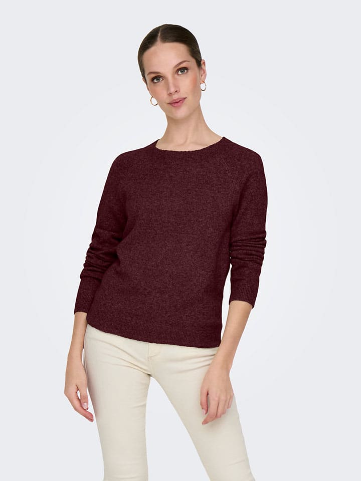 Sweter w kolorze bordowym