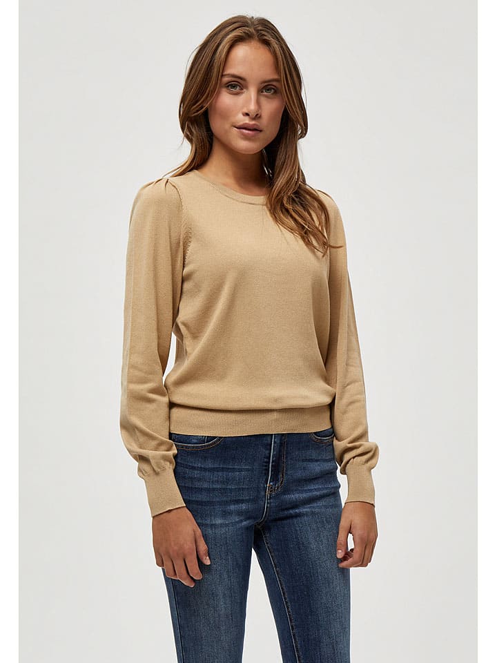 Sweter w kolorze jasnobrązowym