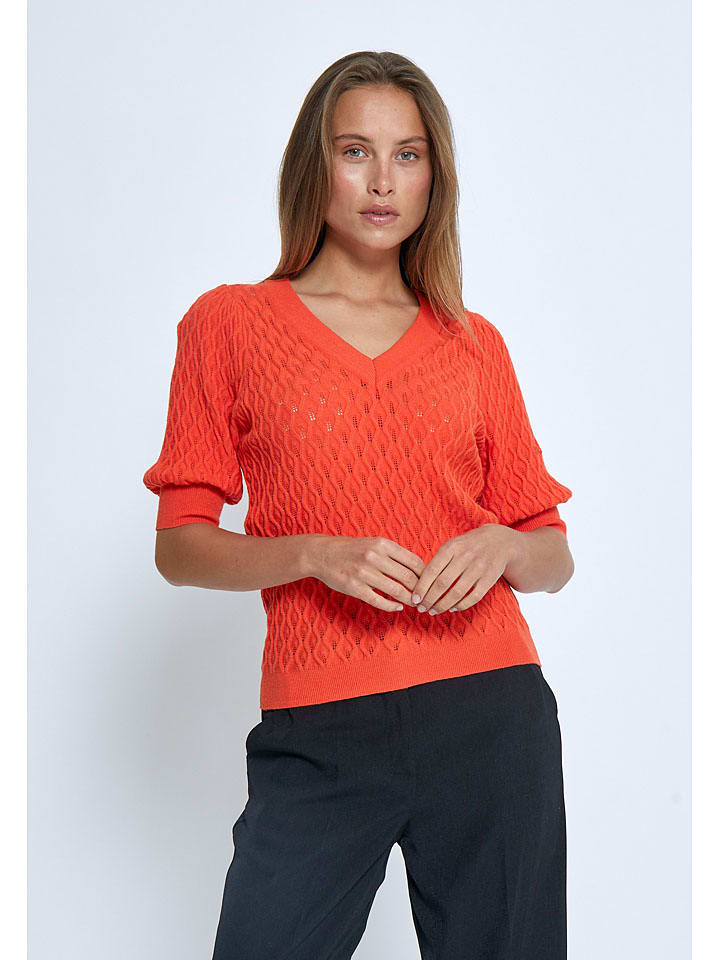 Sweter w kolorze pomarańczowym