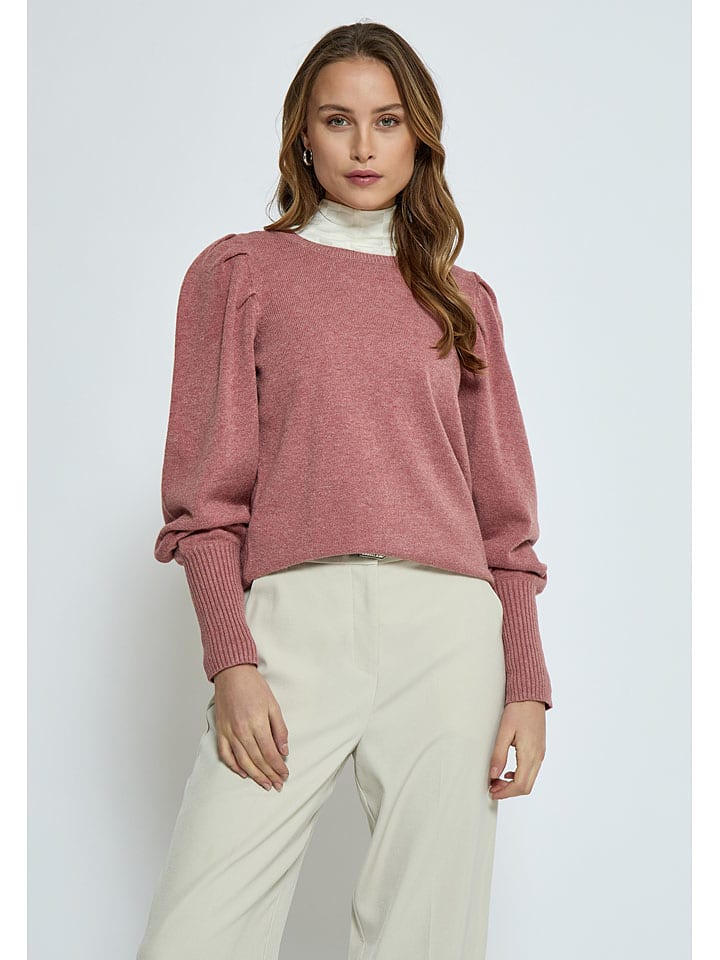 Sweter w kolorze szaroróżowym