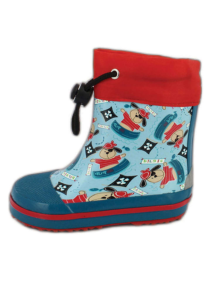 Gummistiefel "Piraten" in Hellblau