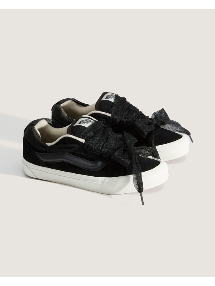 Leder-Sneakers in Schwarz