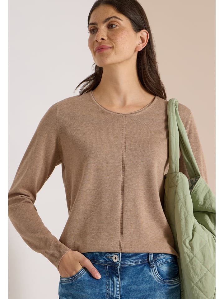 Sweter w kolorze karmelowym