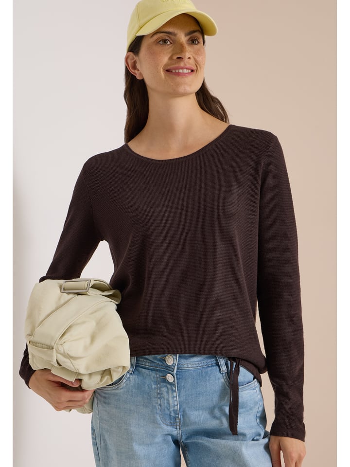 Sweter w kolorze ciemnobrązowym