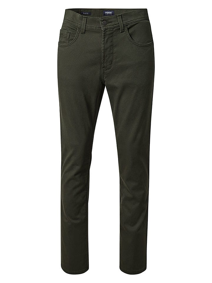 Dżinsy "Rando" - Regular fit - w kolorze khaki