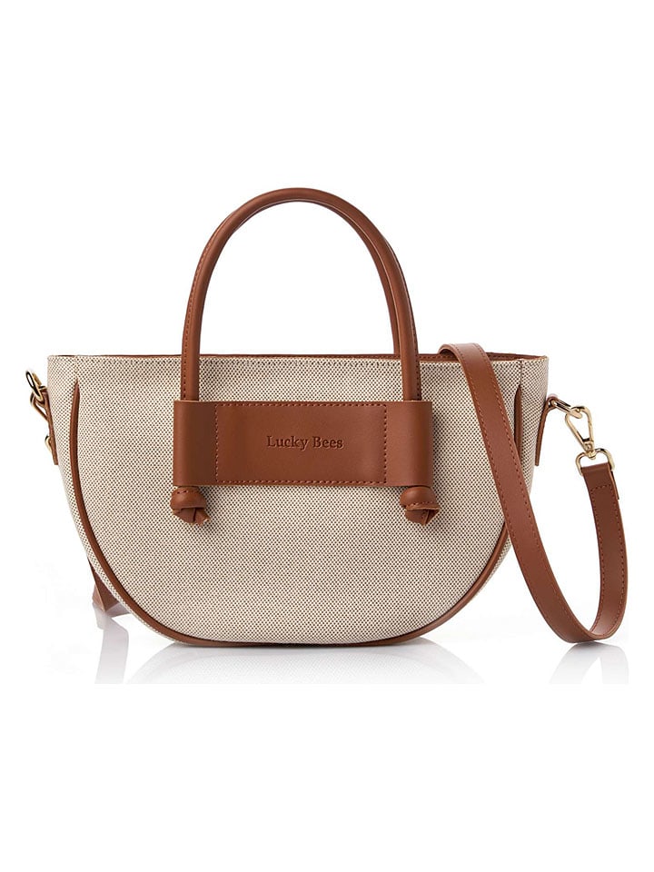 Handtas beige/lichtbruin - (B)29 x (H)18 x (D)11 cm