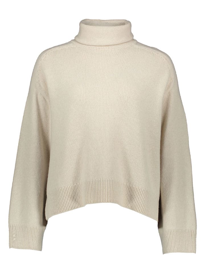 Rollkragenpullover in Beige