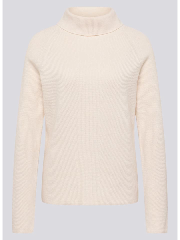 Rollkragenpullover in Creme