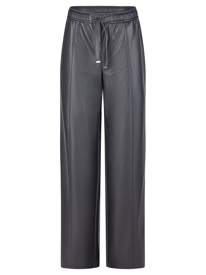 Kunstlederhose in Schwarz