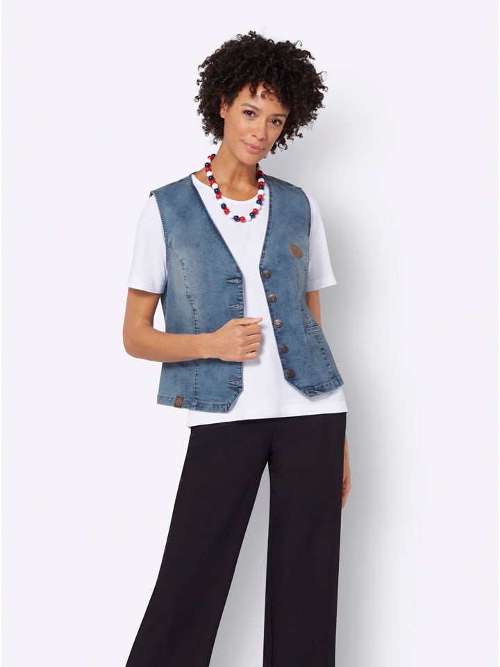Jeansweste in Blau