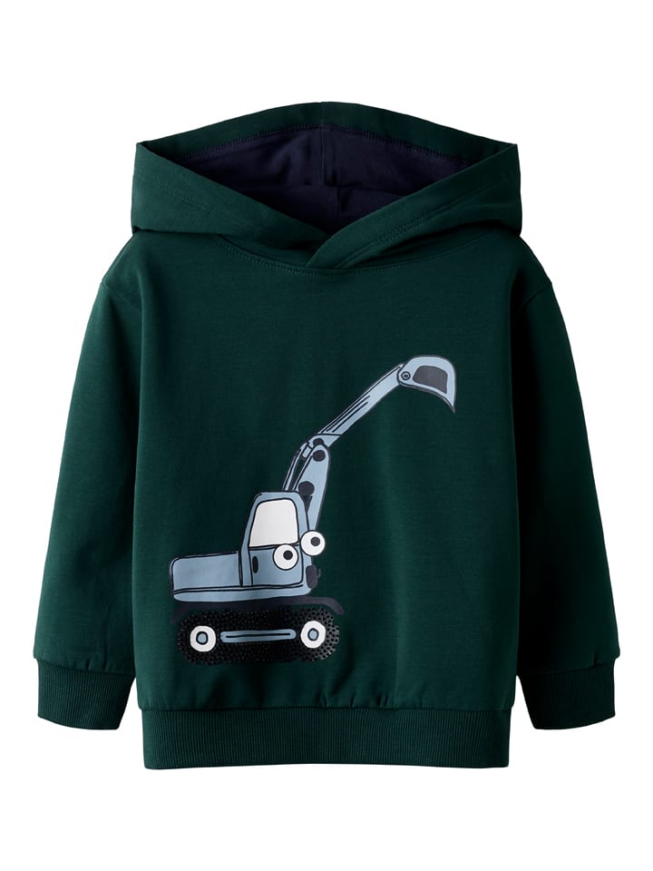 Hoodie "Traktor" in Grün