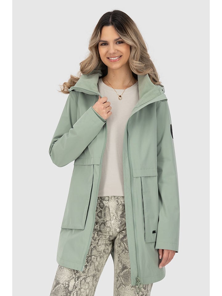 Parka w kolorze miętowym