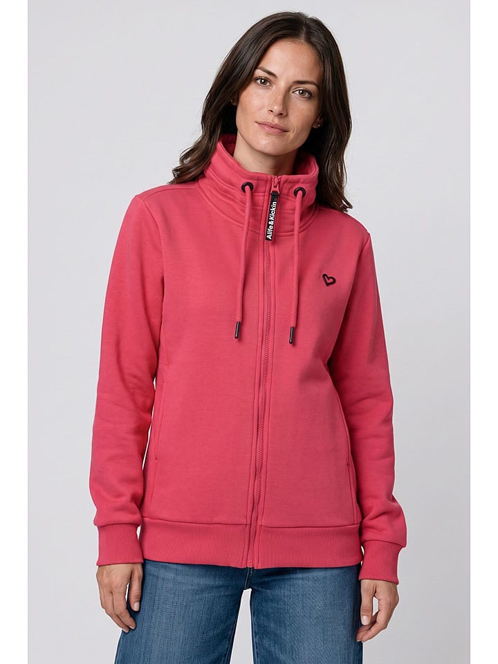 Sweatjacke in Pink