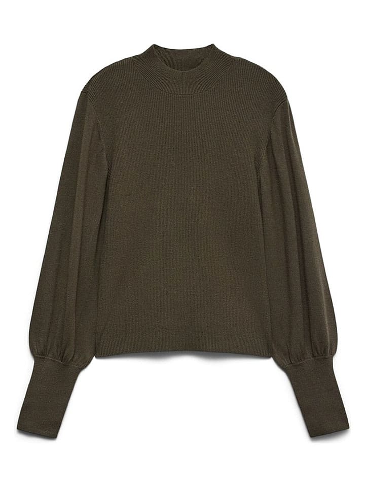 Sweter w kolorze khaki