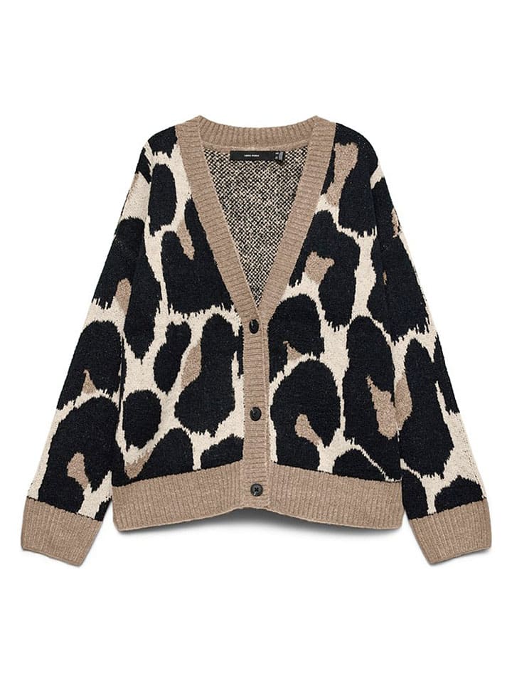 Vest crème/beige/zwart