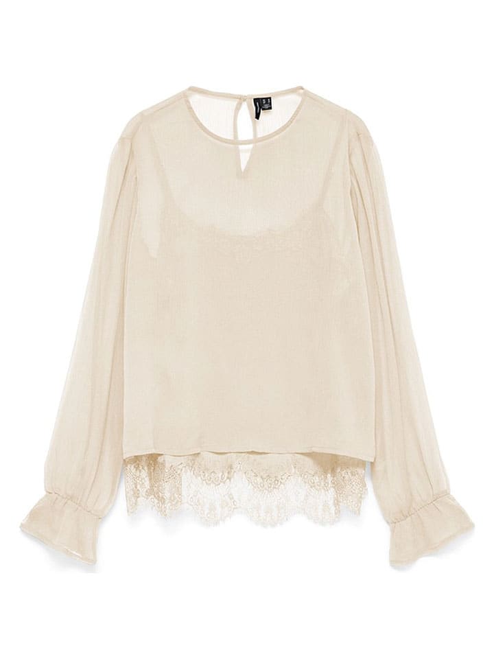 Bluse in Creme
