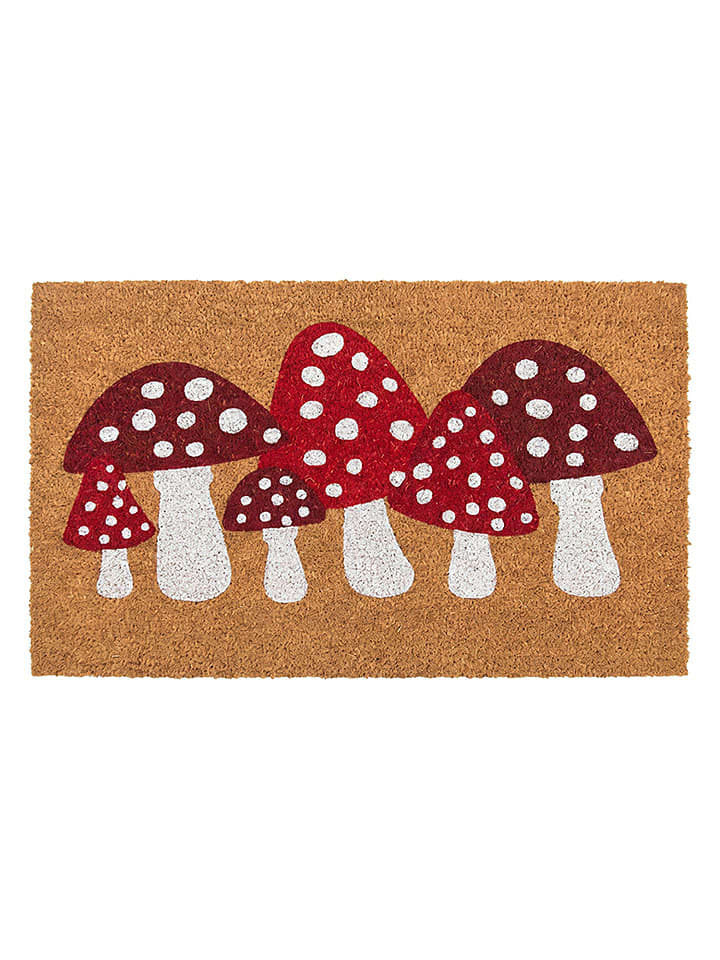 Kokos-Fußmatte in Hellbraun - (L)45 x (B)75 cm