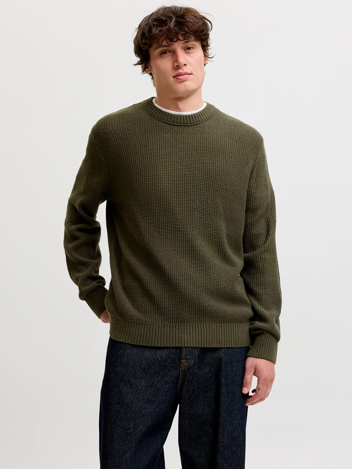 Sweter w kolorze oliwkowym
