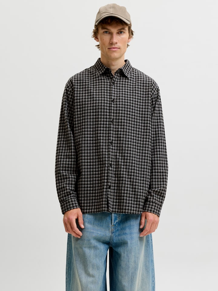 Blouse - relaxed fit - zwart