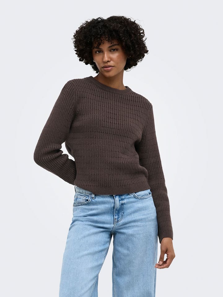 Pullover in Braun