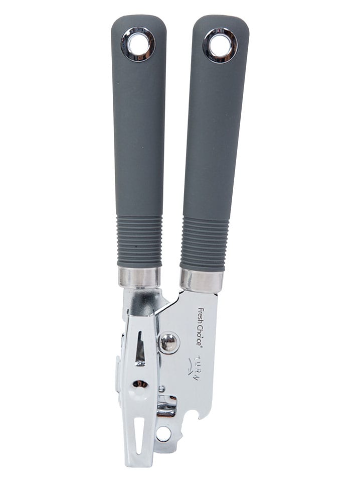 Blikopener grijs/zilverkleurig - (H)22 cm
