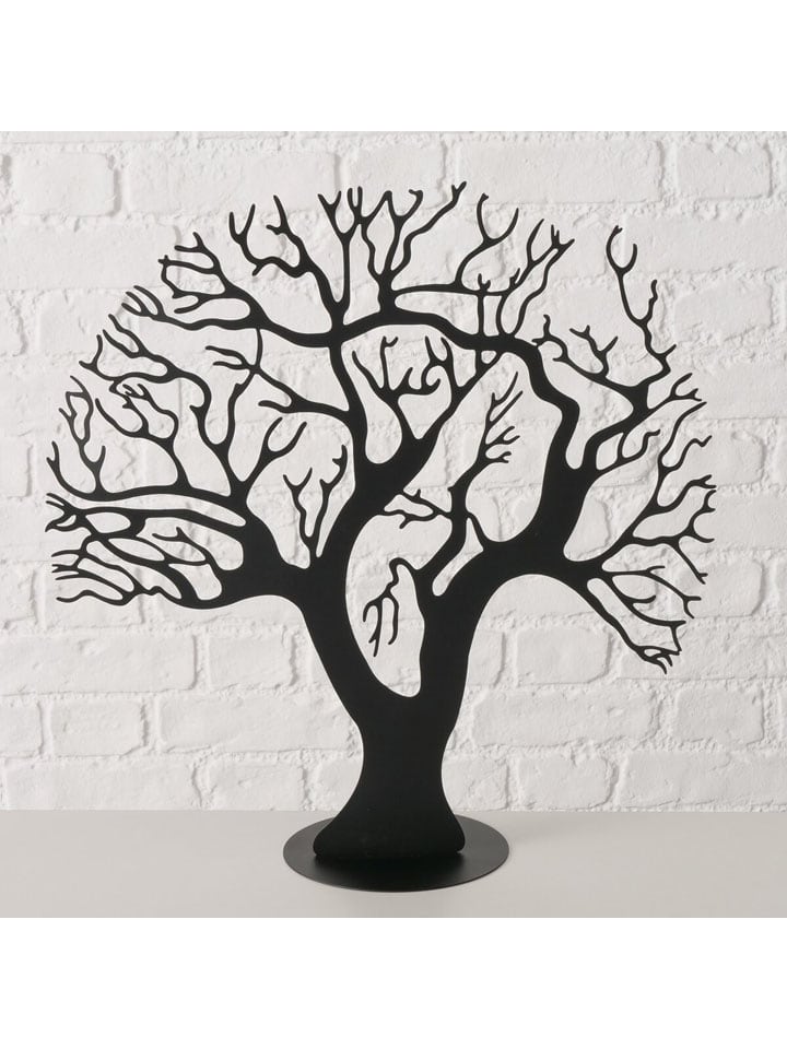 Dekoracja "Vida" w kolorze czarnym - wys. 47 cm