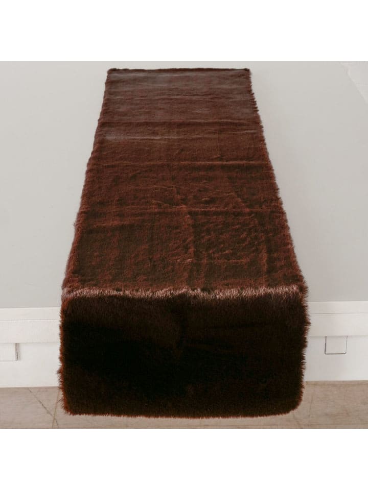 Tischläufer "Liz" in Dunkelbraun - (L)140 x (B)33 cm