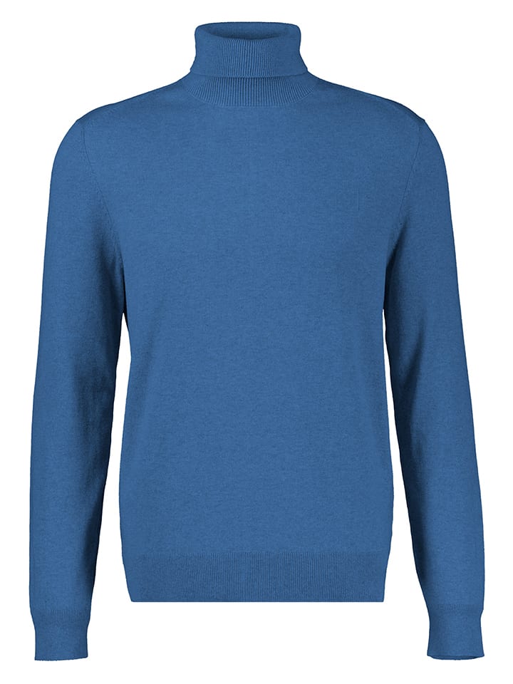 Rollkragenpullover in Blau
