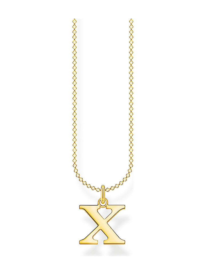 Vergulde Ketting met hanger - (L)45 cm
