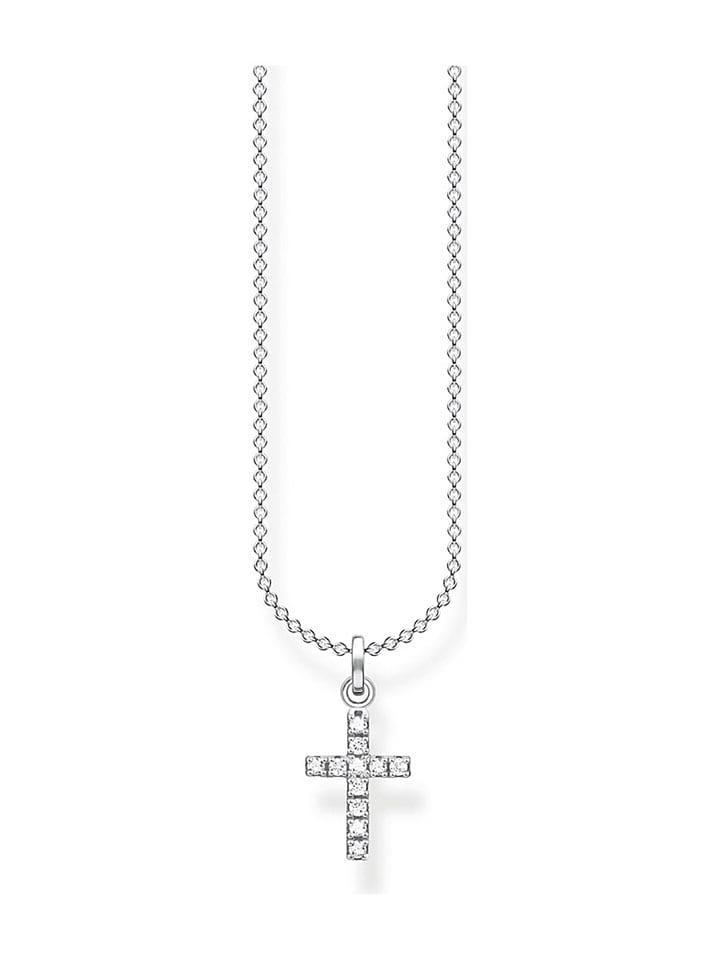 Silber-Halskette mit Anhänger - (L)45 cm