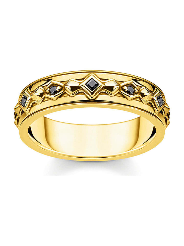 Vergold. Ring mit Edelsteinen