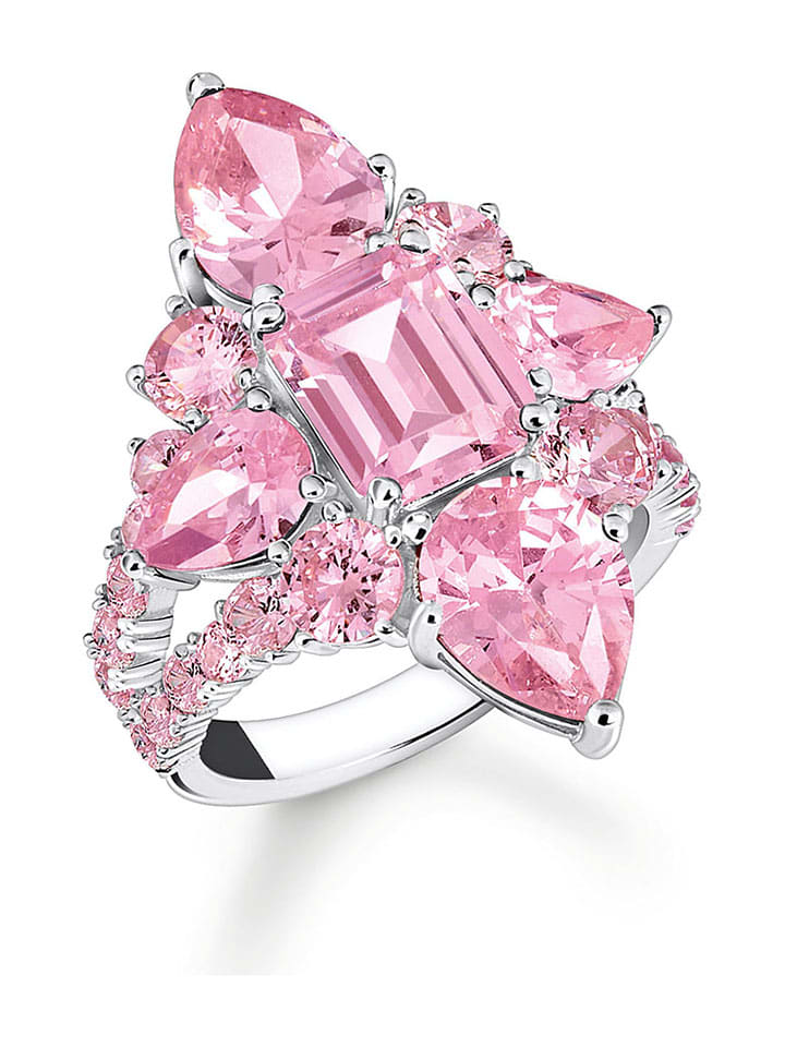 Silber-Ring mit Kristallen