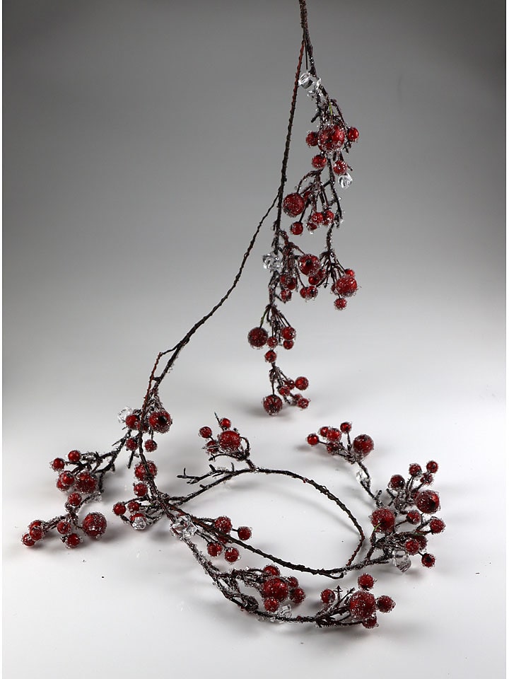 Girlanda "Berries" w kolorze czerwonym - dł. 120 cm