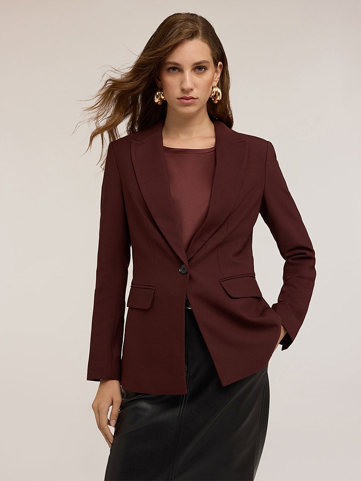 Blazer in Bordeaux
