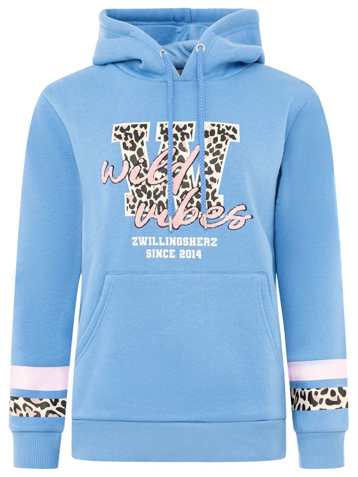 Bluza "Wild Vibes College" w kolorze błękitnym