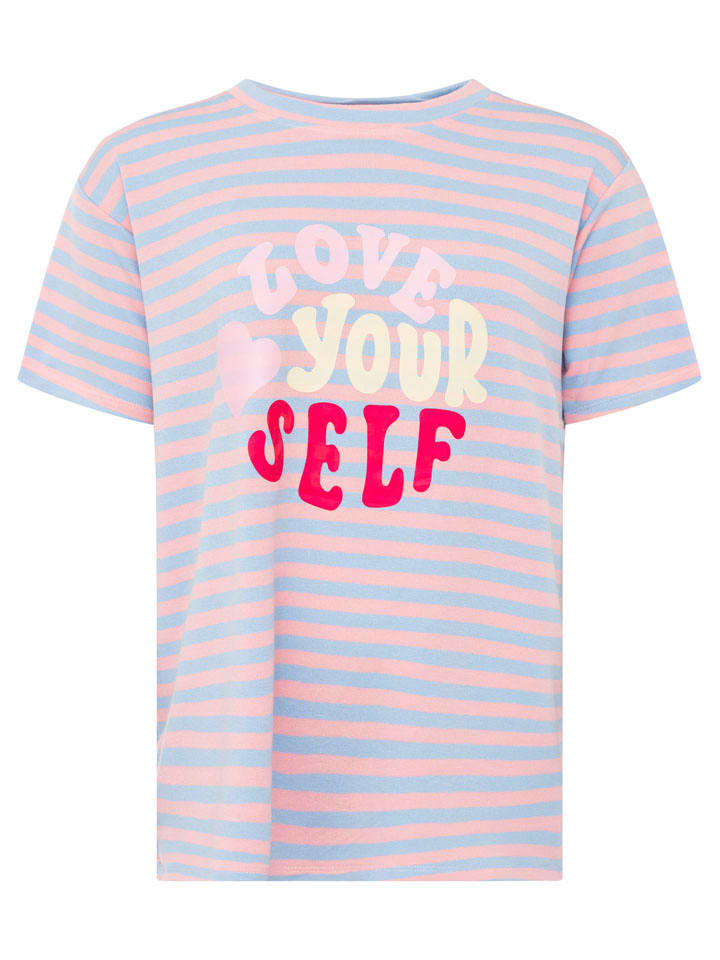 Shirt lichtroze/lichtblauw