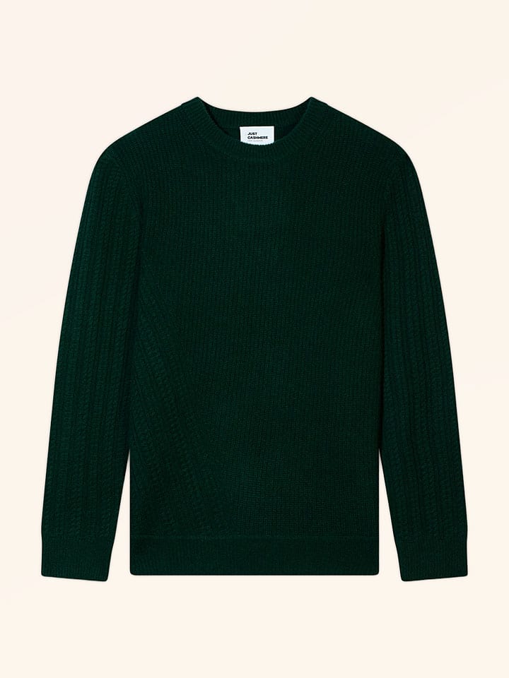Kaszmirowy sweter "Lukka" w kolorze ciemnozielonym