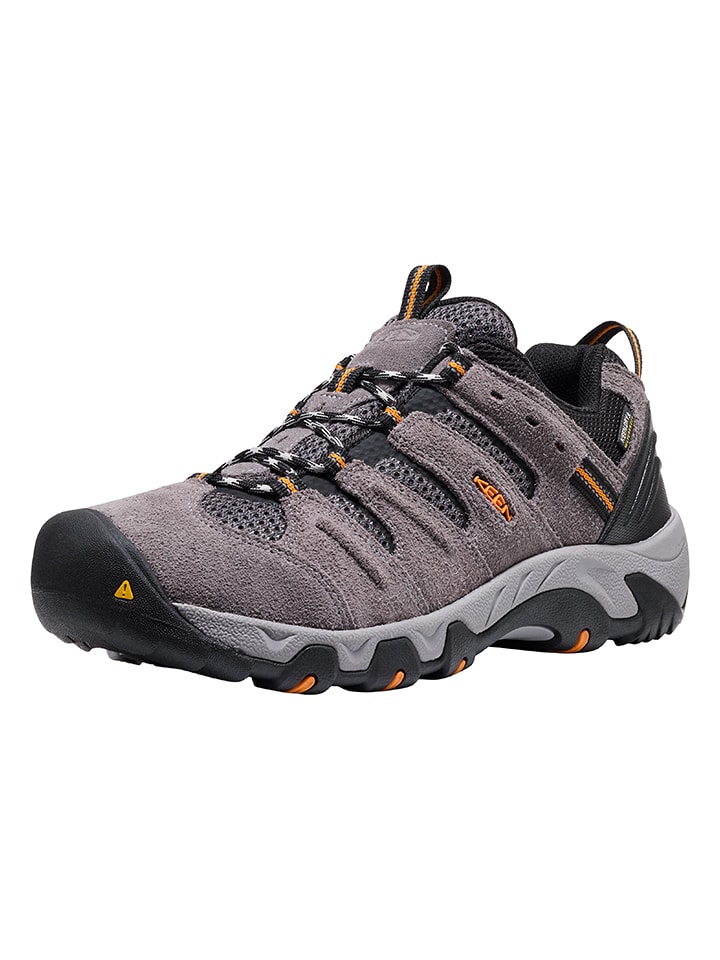 Leder-Wanderschuhe "Headout" in Grau