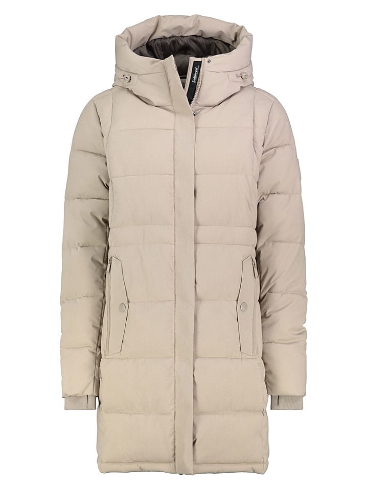 Wintermantel in Beige