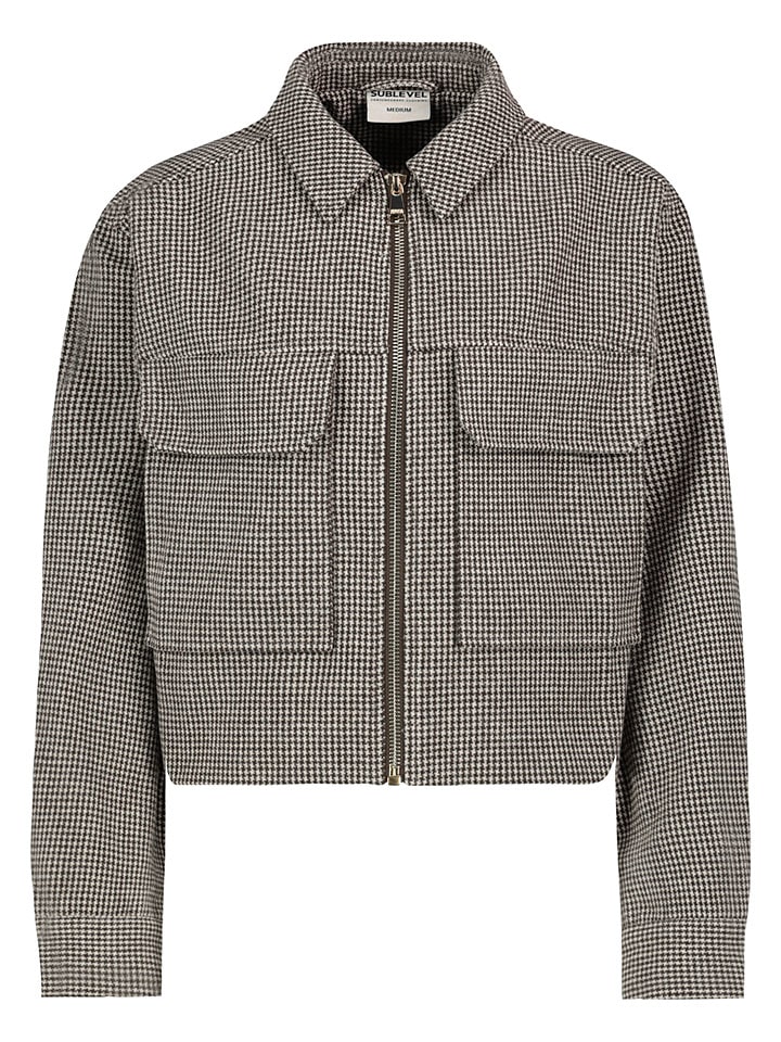 Übergangsjacke in Braun/ Creme